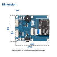 Módulo Lector de Códigos de Barras CMOS 2D con Interfaz USB TTL, Motor de Escaneo de Códigos de Barras Integrado, Módulo Escaneador de Códigos QR