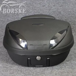 Borske Scooter Delivery Box Motorbike Trunk Motorcycle Top Box Rear Cargo Luggage Delivery Storage Tail Boxes Cases For Sale