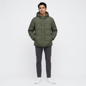 Wholesale Men's <b>Warm</b> Windbreaker Jackets Stand Collar Front Customized Logo Eco-Friendly Canvas Fabric Hot Sale Good Prices - Product Image 1
