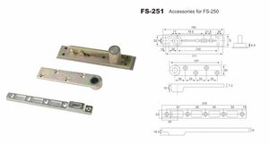 FS-250 durevole pavimento a molla Combo pesante pavimento cerniera <span class=keywords><strong>per</strong></span> porta in legno - Product Image 3