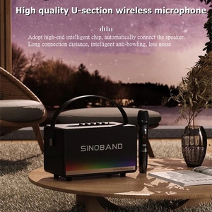 Xdobo Loa sinoband 130วัตต์พร้อมไมโครโฟนย้อนยุค <span class=keywords><strong>Mirage</strong></span> caixa de Som130w ฟันสีฟ้าลำโพงไมโครโฟนไร้สายคาราโอเกะ - Product Image 2