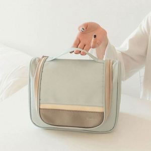 Travel Portable Oxford Cloth Beauty Cosmetic Case Hanging Makeup Toiletry Bag With <b>Hook</b> - Product Image 3