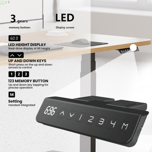 Escritorio Eléctrico Ajustable en Altura Personalizado con Botones de Memoria y Cajones de Almacenamiento, Fabricante para Espacios de Oficina Compactos - Product Image 3