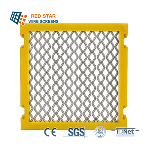 Grille modulaire en maille à trous diamantés à taux d'ouverture élevé, <span class=keywords><strong>anti</strong></span>-colmatage et autonettoyante, pour le lavage du sable, du gravier et du charbon - Product Image 1