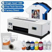 Printer DTF A3 Murah 2026 1390 L1800 Single Head Mesin Cetak Langsung ke Film untuk Kaos DIY Usaha Kecil