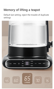 Thị trường Trung Đông 1.5l + 1.1L ấm trà thủy tinh Ấm đun nước loại mới của đôi Ấm đun nước thủy tinh không dây điện bình Ấm đun nước - Product Image 2