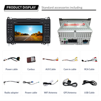 Reproductor Multimedia para Auto 2DIN con Android KLYDE 7, Navegación GPS, Control del Volante, Cámara de Reversa AHD para BENZ Clase A-B