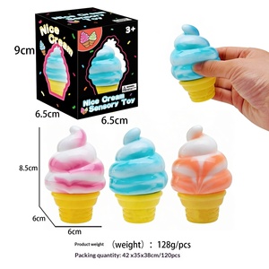 Boîte mystère Needoh Squishy en forme de cornet de crème glacée coloré, jouets anti-stress souples à presser, cadeaux de fête pour enfants, jeu sensoriel, plaisir à pincer - Product Image 2