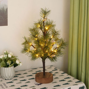 <b>LED</b> Pine <b>Tree</b> Lights With Warm White <b>LEDs</b> For Holiday Decorations 30cm Height Indoor Christmas Party Decoration - Product Image 2