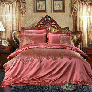 Ý dâu tằm Hoàng Gia 100% dâu tằm tơ sợi nhuộm satin lớn Jacquard bộ đồ giường lụa Bộ chăn che bộ - Product Image 5