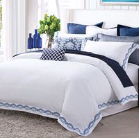 Parure de Lit et de Housse de Couette en Satin 100% Coton Textiles de Maison Chinois