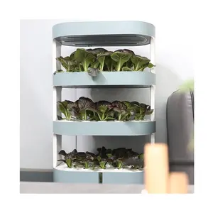 Torre vertical con sistema de cultivo hidropónico inteligente, nuevo producto personalizado con bomba para plantar verduras/frutas