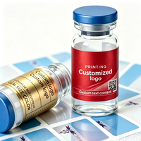 Autocollants personnalisés pour boîtes de flacons OEM, étiquettes autocollantes imperméables en gros pour flacons en verre cosmétiques de 3 ml et 10 ml