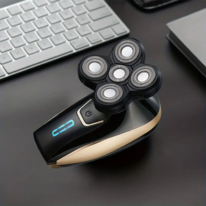 Youmay hommes sans fil Rechargeable humide sec étanche 5D rasoir lames rotatives sans fil électrique crâne tête chauve cheveux rasoir <span class=keywords><strong>tondeuse</strong></span> - Product Image 5