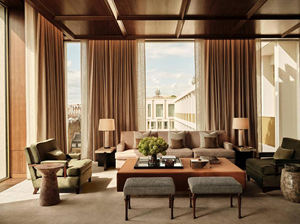 Ensemble de meubles de chambre à coucher d'hôtel en bois moderne et luxueux, suite d'hôtellerie 5 étoiles, <span class=keywords><strong>lit</strong></span> king-size et meubles de salon pour projet - Product Image 4