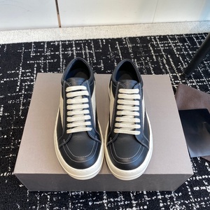 Zapatillas de Hombre de Alta Calidad, Zapatillas Bajas para Mujer, Negras, con Cordones, de Diseño, de Cuero de Lujo, con Suela Gruesa, Casuales, Planas, Modernas - Product Image 2