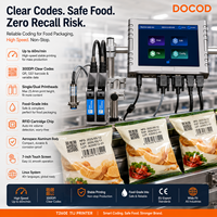 Mesin Pengkodean Tanggal Kedaluwarsa TIJ Resolusi Tinggi Docod OEM T260E 25.4mm Printer Inkjet Barcode Qr Code untuk Kantong Plastik