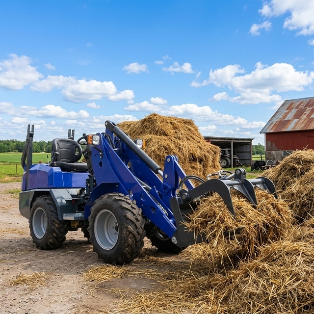 Free Shipping Compact Wheel Loader Engineering Machinery Mini Wheel Loader Strong Power Diesel Hydraulic Mini Wheel Loader