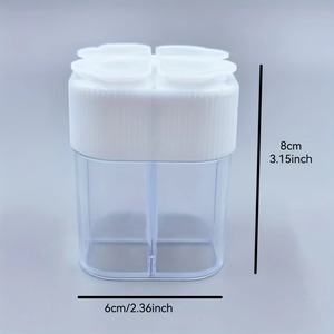 เครื่องจ่ายเครื่องปรุงรสพลาสติก 4 รู 1 ชิ้น, เครื่องเขย่าเครื่องเทศแบบแมนนวลสำหรับห้องครัว - จัดส่งสีแบบสุ่ม, การใช้งานเครื่องเทศ - Product Image 5