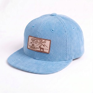 Gorras Snapback Personalizadas OEM con Logo de Parche Tejido, Gorras de 6 Paneles, Gorras de Pana Vintage para Exteriores, Gorras Unisex de Moda Sin Estructura - Product Image 2
