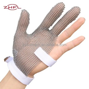 Gants en maille métallique en acier inoxydable résistants aux coupures, durables, antirouille, pour boucher, cuisine, protection lourde - Product Image 5