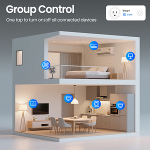 Prise <span class=keywords><strong>Wifi</strong></span> Tuya Argentine 16A, prise intelligente, moniteur de puissance, télécommande, minuterie, compte à rebours, commande vocale, fonctionne avec Alexa et Google Home - Product Image 4