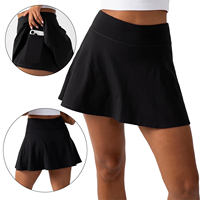 Jupes de sport pour femmes avec short intégré et poche, taille haute, coupe trapèze, pour le tennis et le golf, légères, vêtements de sport athlétiques personnalisables
