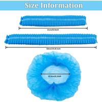 Capuchon anti-poussière élastique automatique Casquettes chirurgicales à récurer Bonnets de douche jetables pour le traitement des cheveux Machine de fabrication