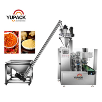Machine d'emballage automatique de poudre de lait avec option d'emballage en sachet préformé et de purge d'azote