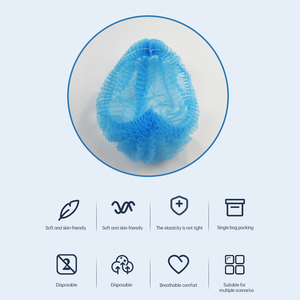 Touca Descartável de TNT Detectável Redonda para Médicos e Enfermeiros, Touca de Cabelo Descartável de TNT PP Tipo Bouffant com Clipe - Product Image 5