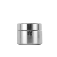 Boîte d'emballage personnalisée 30g 50g 100g, pot cosmétique vide en verre doré/argenté rechargeable pour crème, fard à paupières, crème pour le visage