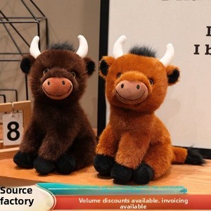 Nouvelle Peluche Mignonne Vache des Highlands Coquine en Coton PP, Jouet Transfrontalier, Compagnon pour Enfants, <span class=keywords><strong>Cadeau</strong></span> <span class=keywords><strong>d</strong></span>'<span class=keywords><strong>Anniversaire</strong></span> 0-24 ans - Product Image 2