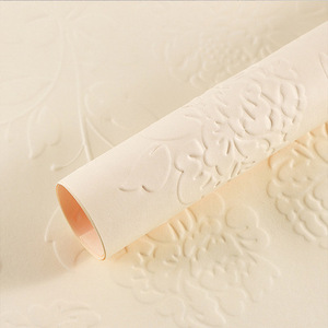 Hai mặt ba chiều dập nổi hoa gói giấy hoa kraft giấy bó hoa <span class=keywords><strong>PP</strong></span> vật liệu cho cửa hàng hoa nghệ thuật - Product Image 6