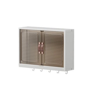 Bathroom <b>Mirror</b> Cabinet Storage Box White <b>Wall</b> Mounted Punch Free Vanity Cosmetic Shelf <b>Rectangle</b> 1st Floor Painted Finish - Product Image 5