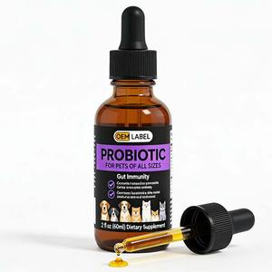 Gotas Probióticas Orgánicas para Perros y Gatos |   Suplemento Líquido de Alta Proteína y Rápida Absorción con Sabor a Carne para la Salud Intestinal y el Apoyo Inmunológico - Product Image 1