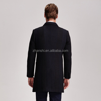 Manteaux en laine imperméables pour hommes, style militaire, grandes tailles, coupe ajustée, longueur genou, designs originaux, fabrication OEM