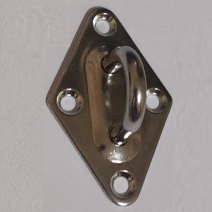 Eda Stainless Steel <b>Door</b> Latch M6 Hook Pad Eye <b>Plate</b> Marine Hardware With Screw For Repair And Replacement - Product Image 3