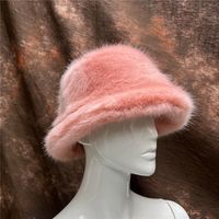 Bonnet Pêcheur Femme d'Hiver Luxe Chaud Surdimensionné Fausse Fourrure Peluche Moelleuse et Douce, Chapeau Bob Ski en Fausse Fourrure