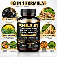 Offre Spéciale : Capsules de Shilajit Pur de l'Himalaya avec Ashwagandha et Panax Ginseng – Stimulant Énergétique – 60 Comprimés