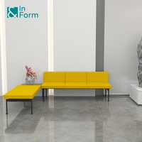 Muebles para Contratos, Clínica Comercial, Hospital, Departamento Dental, Área de Espera, Recepción, Conjunto de Sofás Modulares Seccionales de Esquina