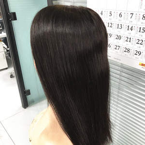 ท็อปเปอร์ผมแท้เรมี่ขนาดใหญ่พิเศษ พร้อมฐานผ้าไหม สีดำธรรมชาติ สำหรับผู้หญิง - Product Image 3