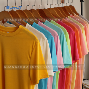 バイアウトファクトリー男女兼用ポリエステル昇華Tシャツ男女兼用無地秋オレンジパステルカラー - Product Image 4