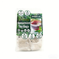 Sachets de thé à la menthe verte, Mélange d'herbes fraîches pour le confort digestif et respiratoire, Soin quotidien doux, Personnalisation OEM, Vente directe usine