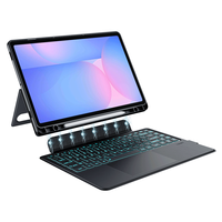 Clavier rotatif détachable avec pavé tactile et connexion sans fil à 360 degrés pour Samsung Tab S10 FE+ 13.1 pouces