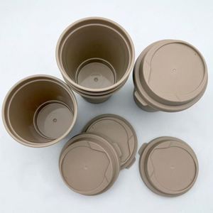 Taiwan High Quality Fully Biodegradable Compostable <b>Reusable</b> 12oz Tea Fiber Plastic <b>Cups</b> Premium Drinkware - Product Image 2