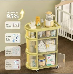Carrito de Almacenamiento con Ruedas, Plegable, de Plástico, con Cajones, de Múltiples Niveles, Moderno, para Cocina, Hogar, Oficina, Jardín - Product Image 5