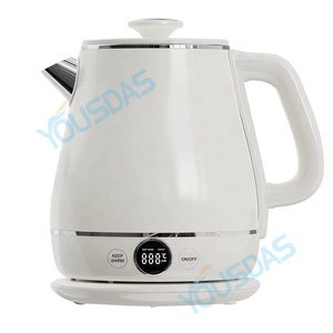 Retro Design Smart Home <span class=keywords><strong>Appliances</strong></span> Cozinha Chaleira Elétrica Parede Dupla Aço Inoxidável Controle de Temperatura Sem Fio 1.8L Toque - Product Image 3