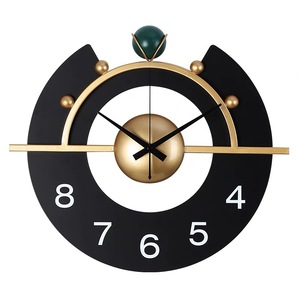 Reloj de Pared Moderno y Lujoso de 40x35cm, Productos para Dropshipping Directo de Fábrica 2024, Reloj Decorativo de Metal para el Hogar - Product Image 5