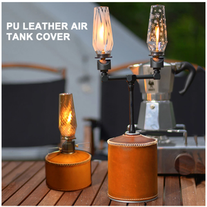 5 sacs de boîtier de gaz en cuir PU, housse de protection pour carburant au gpl, housse pour réservoir d'<span class=keywords><strong>essence</strong></span> de Camping en plein air - Product Image 2