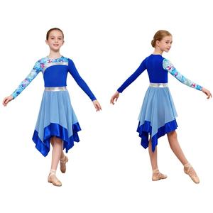 Robe de danse contemporaine pour filles de 6 à 16 ans, robe de culte pour spectacles sur scène, spectacles de danse de salon et de danse latine - Product Image 2